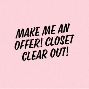 Closet clean out! Everything needs to go!